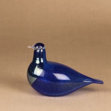 Nuutajärvi lintu , Yrityslintu Kemira oy:lle, suunnittelija Oiva Toikka, Yrityslintu Kemira oy:lle, signeerattu, tilaustyö, yrityslintu