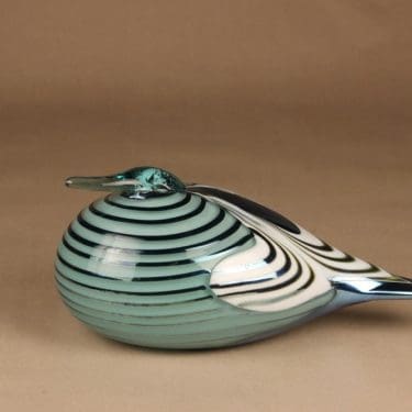 Nuutajärvi lintu , erikoistilaus, suunnittelija Oiva Toikka, erikoistilaus, signeerattu