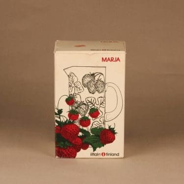 Iittala Marja kaadin, 1.5 l, suunnittelija Mikko Karppanen, 1.5 l, mansikka