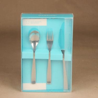 Hackman Swing jälkiruokahaarukka, -veitsi ja -lusikka, 4+4+4