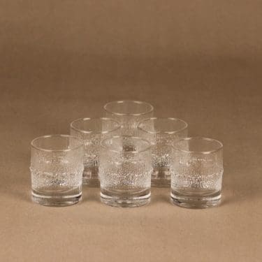 Iittala Niva liköörilasi, 6 cl, 6 kpl, suunnittelija Tapio Wirkkala, 6 cl