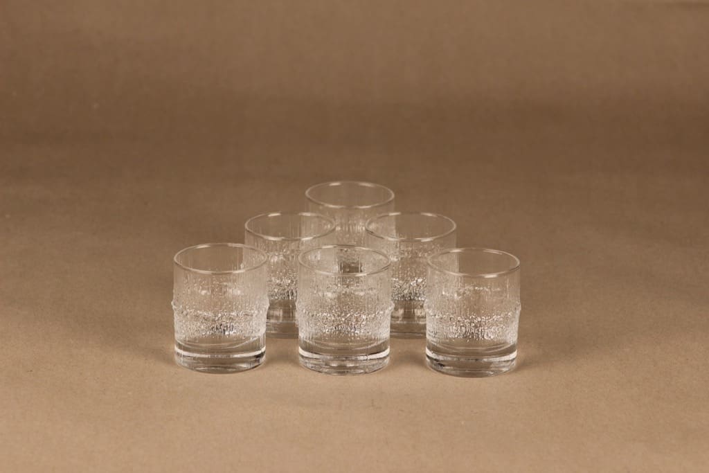 Iittala Niva liköörilasi, 6 cl, 6 kpl, suunnittelija Tapio Wirkkala, 6 cl
