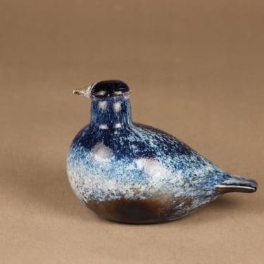 Nuutajärvi lintu , Yrityslintu, suunnittelija Oiva Toikka, Yrityslintu, Signeerattu