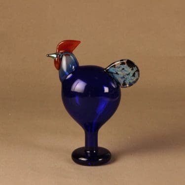 Nuutajärvi lintu , Juhlakukko, suunnittelija Oiva Toikka, Juhlakukko, signeerattu, jalallinen