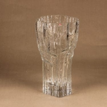 Iittala 3544 maljakko, Marmora, suunnittelija Tapio Wirkkala, Marmora, signeerattu, massiivinen