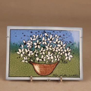 Arabia HLS seinälaatta, Iloa ja toivoa, suunnittelija Heljä Liukko-Sundström, Iloa ja toivoa