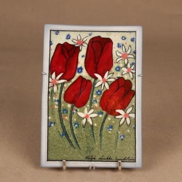 Arabia HLS seinälaatta, Täysin syvämin, suunnittelija Heljä Liukko-Sundström, Täysin syvämin