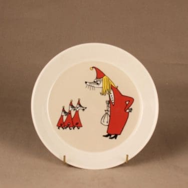 Arabia Muumi lautanen, Vilijonkka, suunnittelija Tove Jansson/Tove Slotte-Elevant, Vilijonkka, muumi