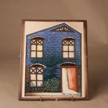 Arabia HLS seinätaulu, Elämän portaat, suunnittelija Heljä Liukko-Sundström, Elämän portaat, talo