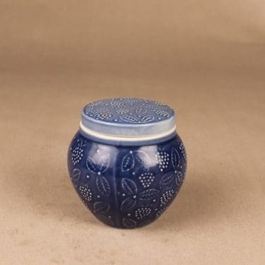 Arabia hillopurkki, tilaustyö, suunnittelija Ulla Procope, tilaustyö, vadelma