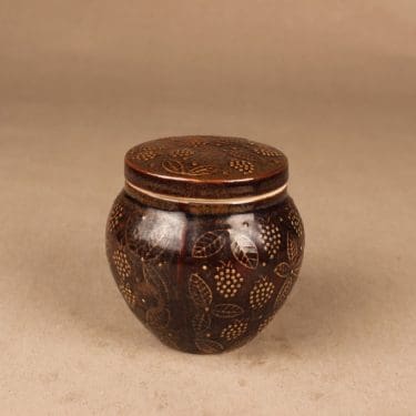 Arabia hillopurkki, tilaustyö, suunnittelija Ulla Procope, tilaustyö, vadelma