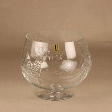 Kumela lasi, kirkas, suunnittelija Sirkku Kumela-Lehtonen,