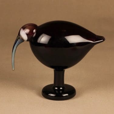 Nuutajärvi lintu , Ibis, suunnittelija Oiva Toikka, Ibis, signeerattu, jalallinen