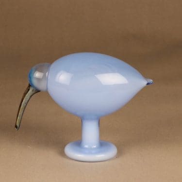 Nuutajärvi lintu , Ibis, suunnittelija Oiva Toikka, Ibis, signeerattu, numeroitu, jalallinen