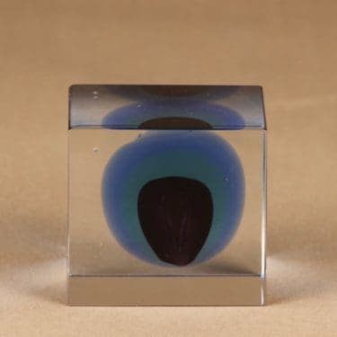 Nuutajärvi vuosikuutio, 1998, suunnittelija Oiva Toikka, 1998, signeerattu, numeroitu