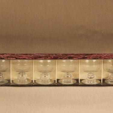 Iittala Mimi snapsilasi, jalallinen, 6 kpl, suunnittelija Heikki Orvola, jalallinen