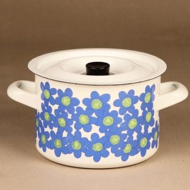 Finel Sinivuokko kattila, 2.5 l, suunnittelija Esteri Tomula, 2.5 l, kukka