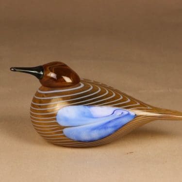 Nuutajärvi Vuosilintu 2004, Sinisotka, suunnittelija Oiva Toikka, Sinisotka , signeerattu