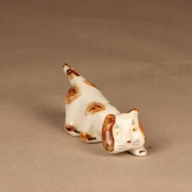 Arabia figuuri kissa, käsinmaalattu, suunnittelija Michael Schilkin, käsinmaalattu