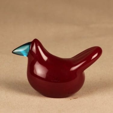 Nuutajärvi Lintu , Sieppo, suunnittelija Oiva Toikka, Sieppo, signeerattu kuva 2