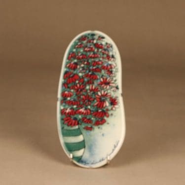 Arabia HLS seinätaulu, Lämpimät ajatukset, suunnittelija Heljä Liukko-Sundström, Lämpimät ajatukset, serikuva, kukka