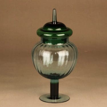 Nuutajärvi Pro Arte kulho, Isoäidin karkkipurkki, suunnittelija Kerttu Nurminen, Isoäidin karkkipurkki, signeerattu