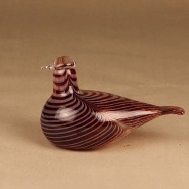 Nuutajärvi lintu , Nium, suunnittelija Oiva Toikka, Nium, filigraani, signeerattu