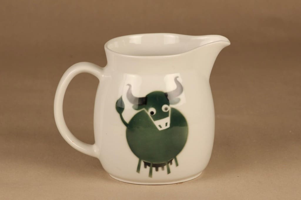 Arabia Heluna kaadin, 1.5 l, suunnittelija Anja Juurikkala, 1.5 l, lehmä, puhalluskoriste kuva 2