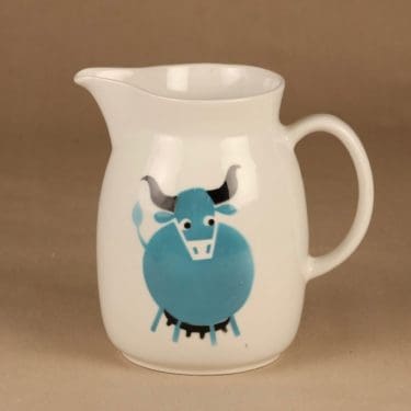 Arabia Heluna kaadin, 2 l, suunnittelija Anja Juurikkala, 2 l, lehmä, puhalluskoriste