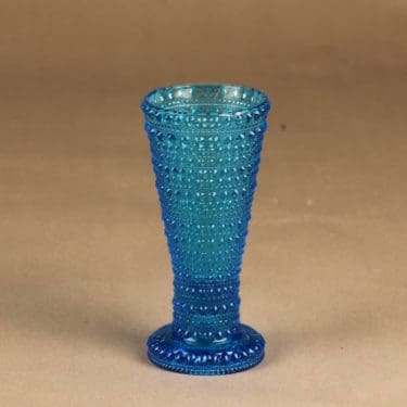 Nuutajärvi Kastehelmi kääntömaljakko, turkoosi, suunnittelija Oiva Toikka,