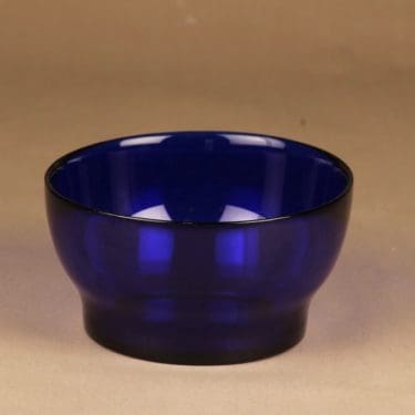 Iittala Verna tarjoilukulho, koboltinsininen, suunnittelija Kerttu Nurminen,