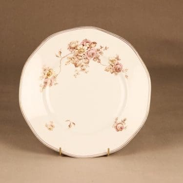 Arabia lautanen, matala, 6 kpl, suunnittelija , matala, kukka, jugend