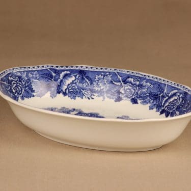 Arabia Maisema tarjoilukulho, sininen, suunnittelija , kuparipainokoriste