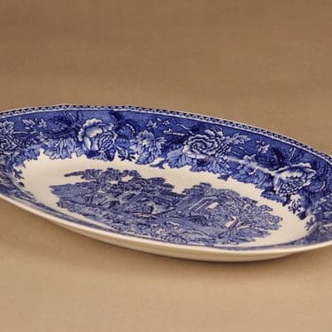 Arabia Maisema tarjoiluvati, sininen, suunnittelija , kuparipainokoriste