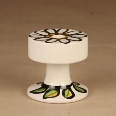 Arabia kynttilänjalka, suunnittelija , kukka, retro