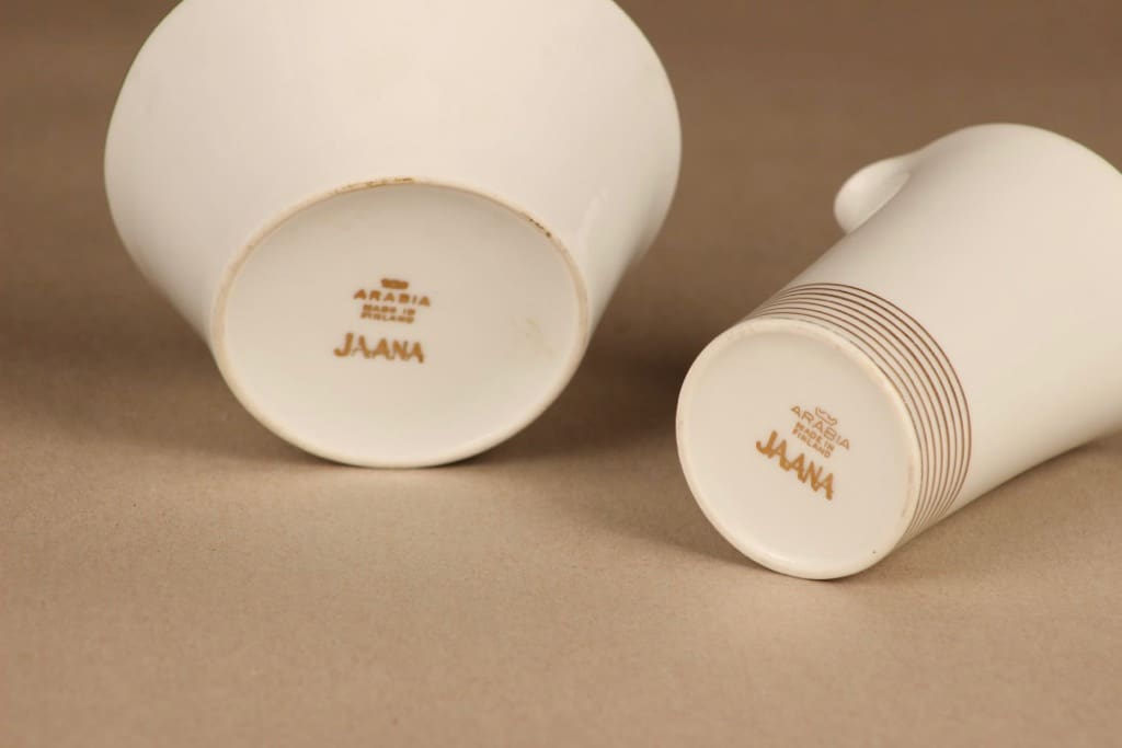 Arabia Jaana sugar bowl and creamer designer Raija Uosikkinen 2