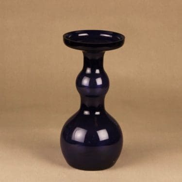 Nuutajärvi 1483 maljakko, sininen, suunnittelija Oiva Toikka,