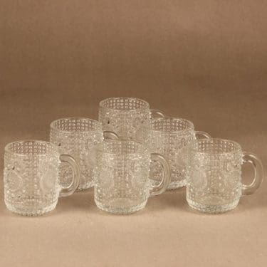 Riihimäen lasi Grapponia kuppi, 10 cl, 6 kpl, suunnittelija Nanny Still, 10 cl