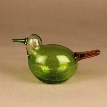 Nuutajärvi lintu , Kesuri, suunnittelija Oiva Toikka, Kesuri, sesonkituote, signeerattu