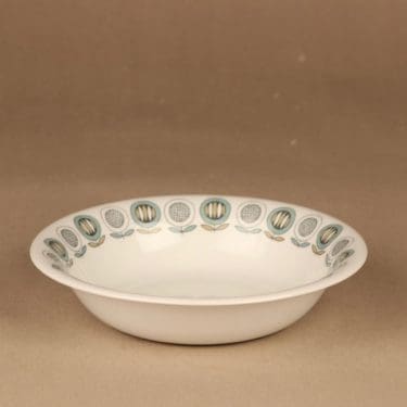 Arabia Olivia lautanen, syvä, suunnittelija Raija Uosikkinen, syvä, kukka, asbrakti