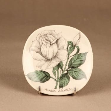 Arabia Rosa koristelautanen, Rosa Elida, suunnittelija Esteri Tomula, Rosa Elida, ruusu