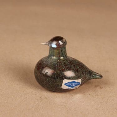 Nuutajärvi lintu , Hippiäinen, suunnittelija Oiva Toikka, Hippiäinen, signeerattu