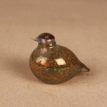 Nuutajärvi lintu , Hippiäinen, suunnittelija Oiva Toikka, Hippiäinen, signeerattu