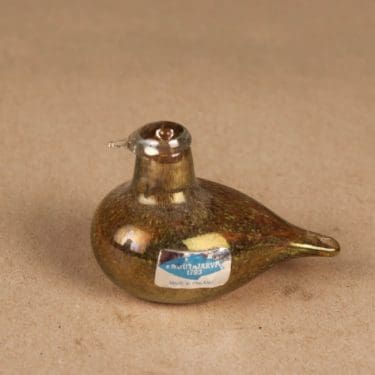 Nuutajärvi lintu , Hippiäinen, suunnittelija Oiva Toikka, Hippiäinen, signeerattu