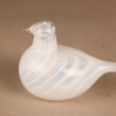 Nuutajärvi lintu , Riekon poikanen, suunnittelija Oiva Toikka, Riekon poikanen, signeerattu