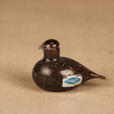 Nuutajärvi lintu , Hippiäinen, suunnittelija Oiva Toikka, Hippiäinen, signeerattu kuva 2