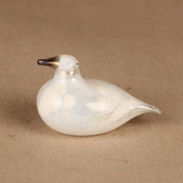 Nuutajärvi lintu , prototyyppi, suunnittelija Oiva Toikka, prototyyppi, signeerattu