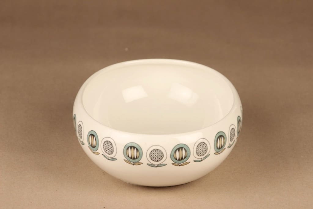 Arabia Olivia kulho, soikea, suunnittelija Raija Uosikkinen, soikea, kukka kuva 2