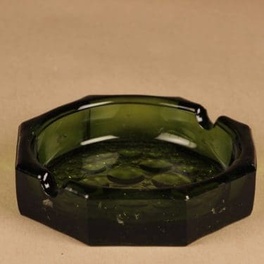 Riihimäen lasi Stella Polaris Tuhka-astia, sininen, suunnittelija Nanny Still,