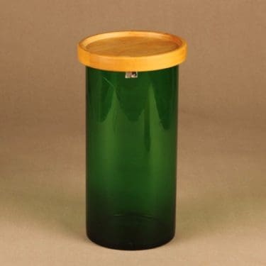 Nuutajärvi Purtilo jar with wooden lid designer Kaj Franck